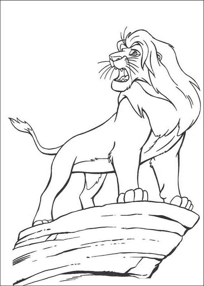 Kids-n-fun.de | Malvorlage Der König der Löwen Der König der Löwen
